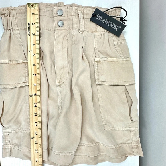 Blank NYC Womens High Waist Pleated Cargo Shorts Size XS-S - Picture 12 of 12